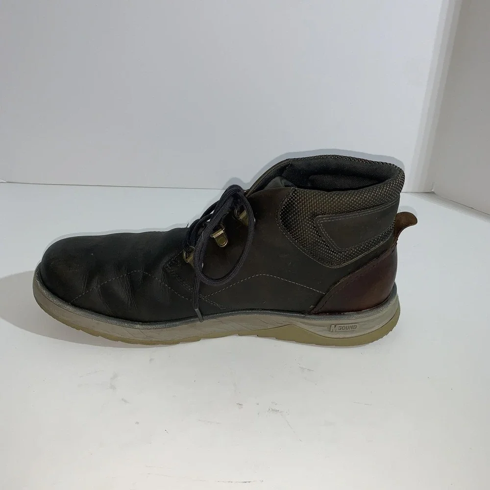 Merrell Boulder Boots Mens Size 12 Brown Leather Chukka Ankle Casual Outdoor